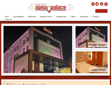 Tablet Screenshot of hotelapnapalace.com